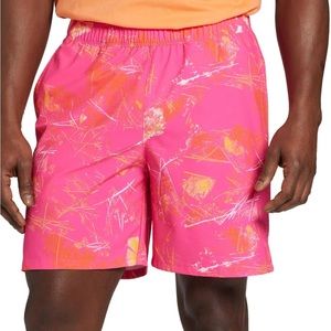 The North Face Men's Wander Workout Outdoor Shorts Pink Glo Valley Print NWT